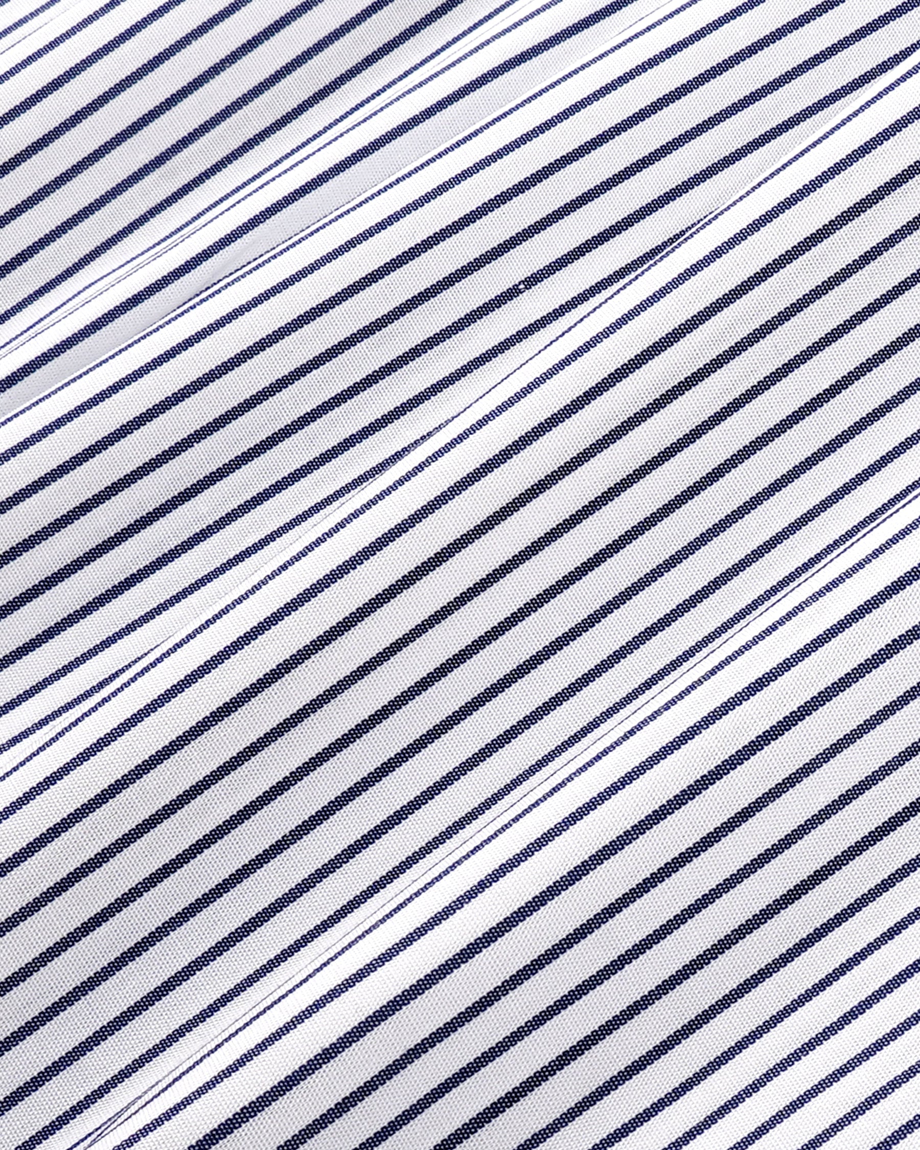Yankees Serif Oversized Shirt - Navy Striped
