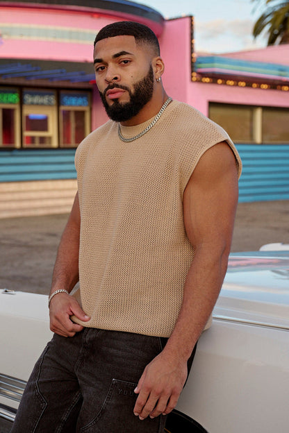 3012 - Drop Shoulder Knit Cut-Off