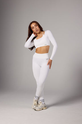 W449 Ribbed Seamless Longsleeve crop
