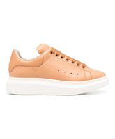 Brown Leather Skull Sneakers