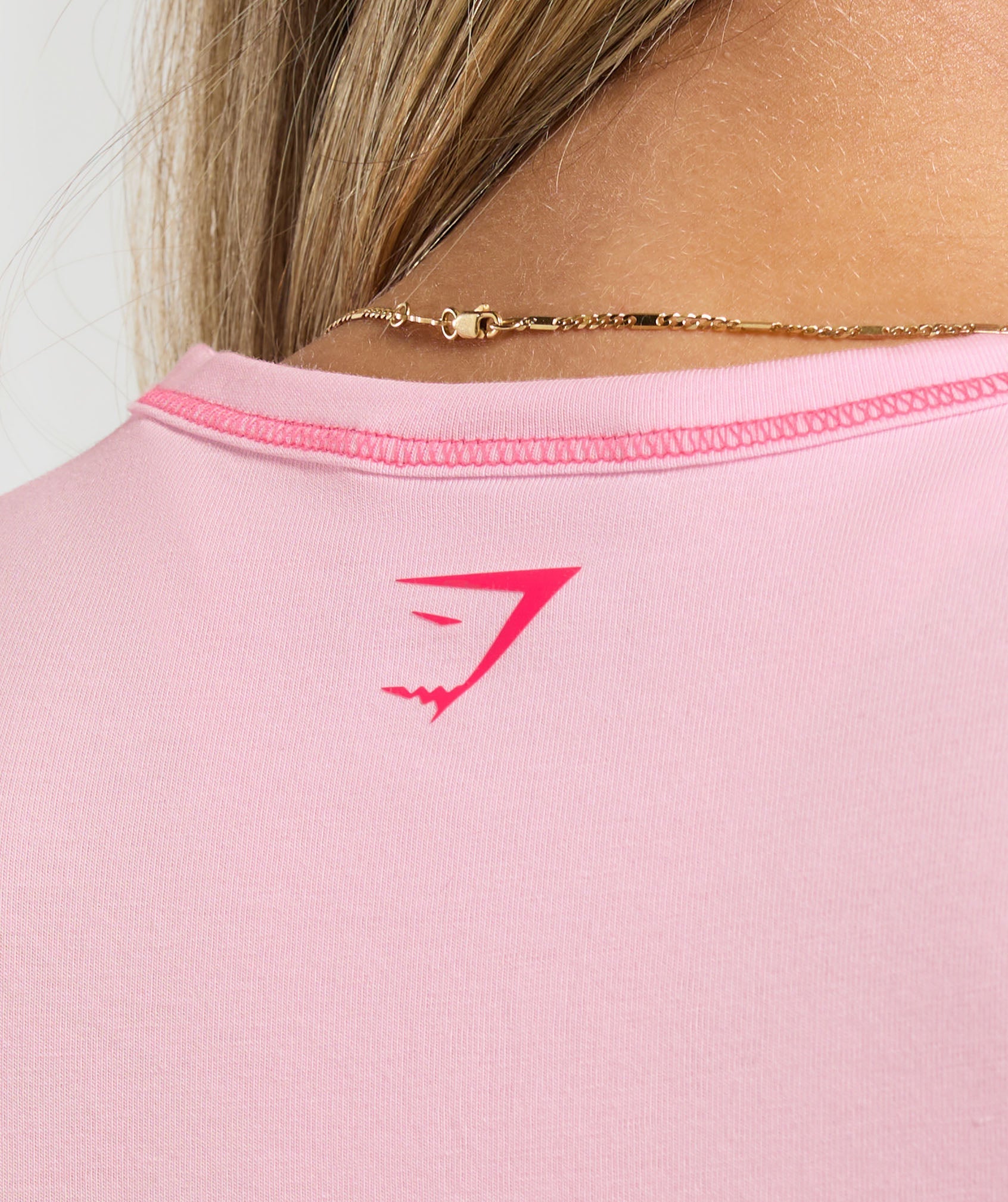 Gymshark Your Plate or Mine Baby Tee - Dolly Pink