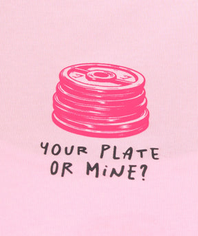 Gymshark Your Plate or Mine Baby Tee - Dolly Pink