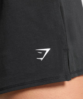 Gymshark Your Plate or Mine Cotton Shorts - Black