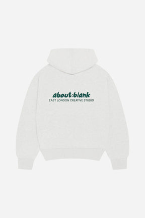 Zev zip hoodie - grey marl/epsom green