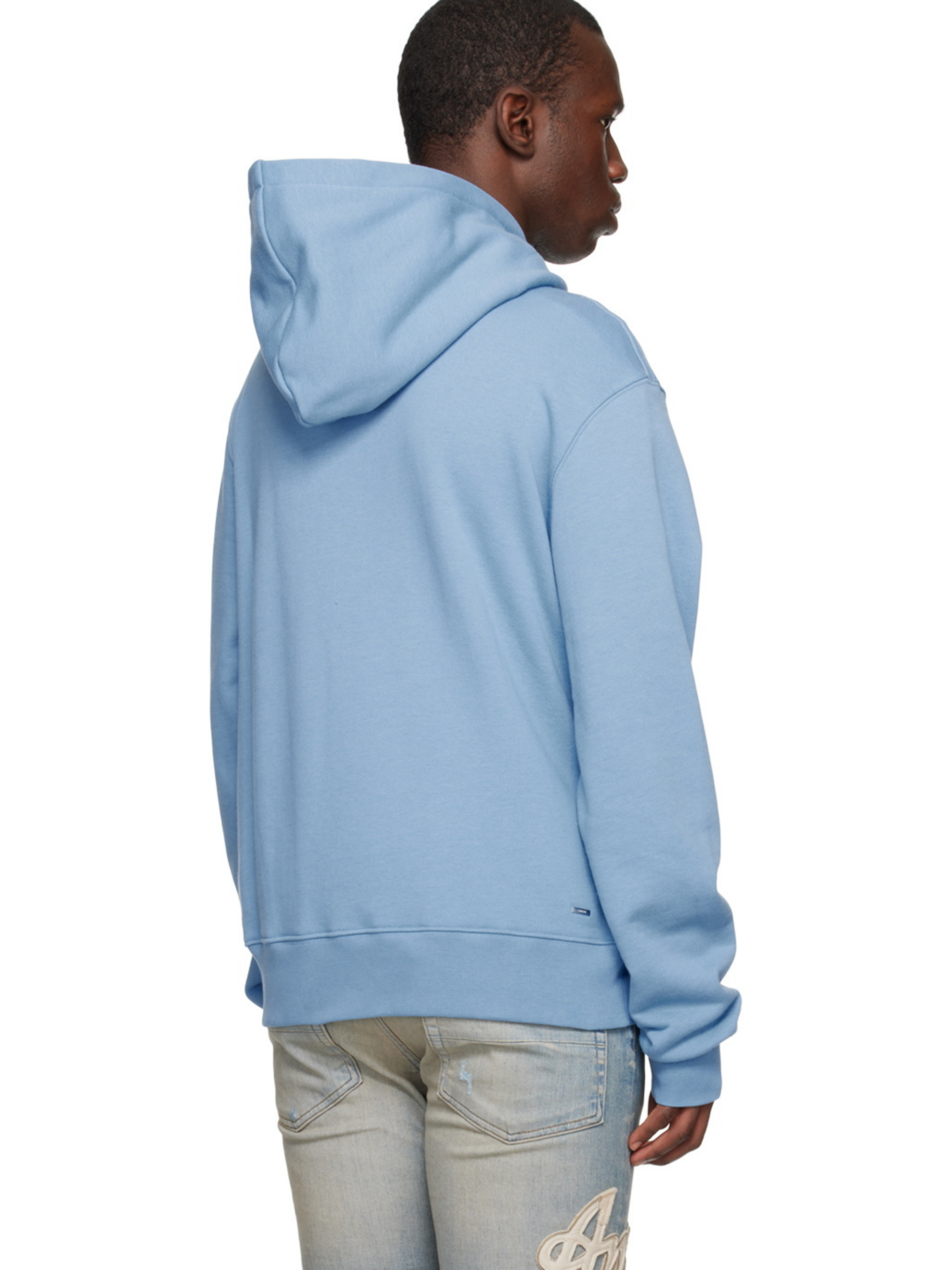 AMIRI ZOLTAR LOGO HOODIE BLUE