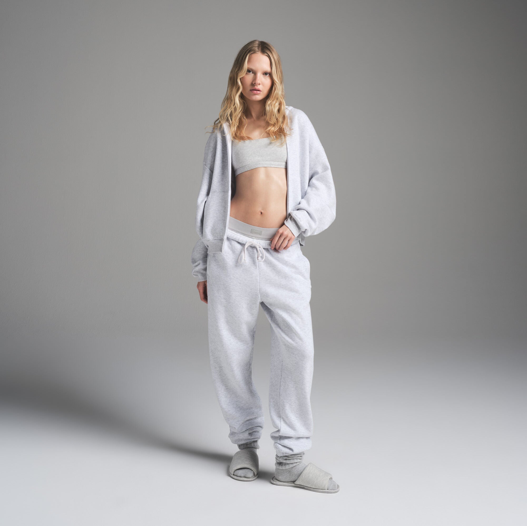 Cotton Fleece Classic Zip Up Hoodie