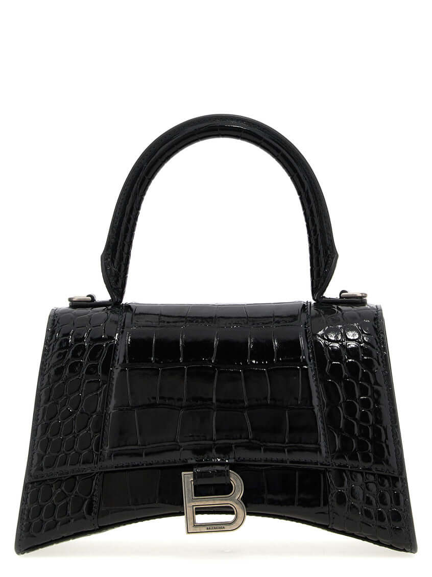Balenciaga Black Hourglass Small Satchel Bag - Size: One Size Bags | Shop From The Mirage