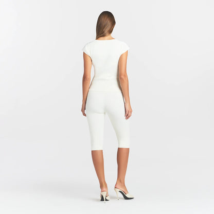 Refined Knit Scoop Neck Top