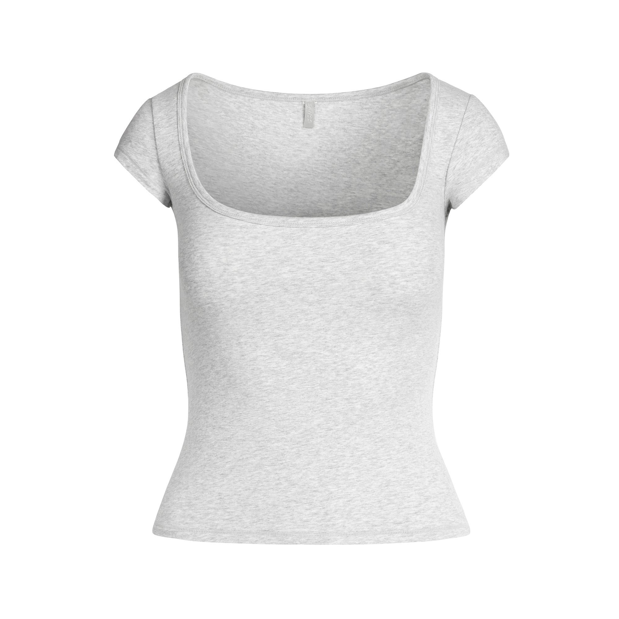 Cotton Jersey Scoop Neck T-shirt