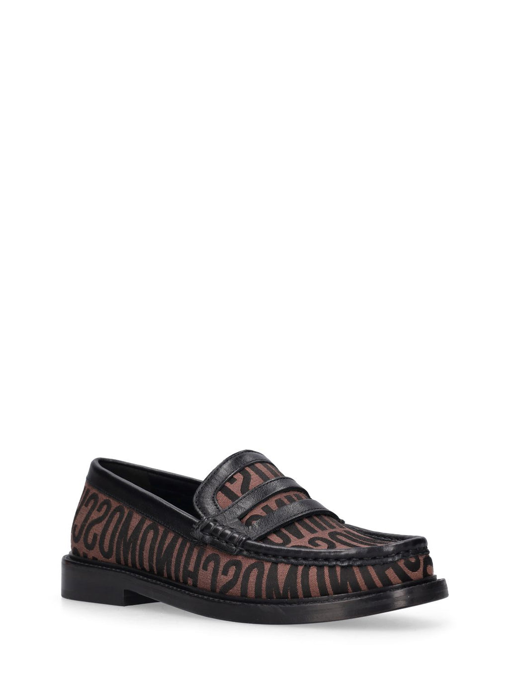 Moschino Moschino 25mm College Logo jacquard loafers - Size: UK 2 Loafers | Shop From The Mirage