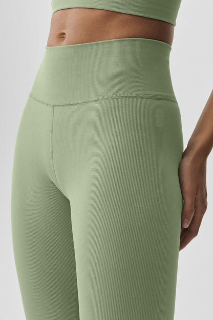 Seamless Modal Ribbed High-Waist 7/8 Legging