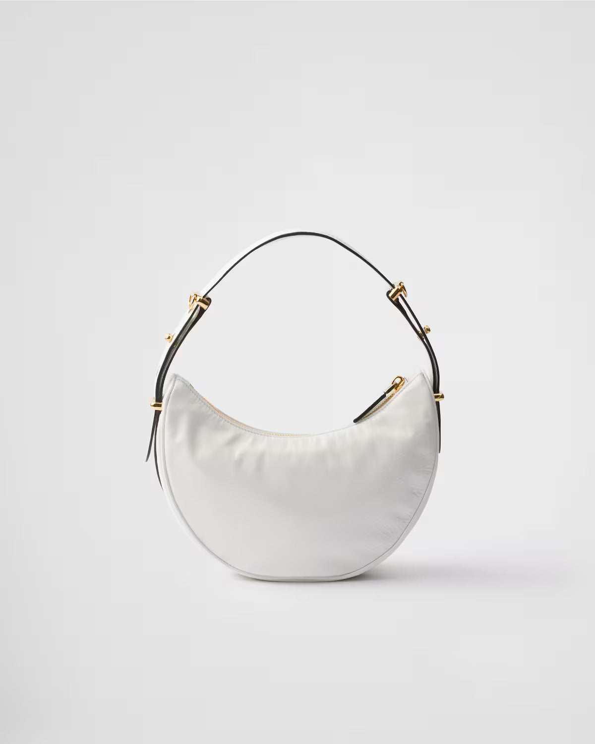Prada Arqué naplak patent leather shoulder bag