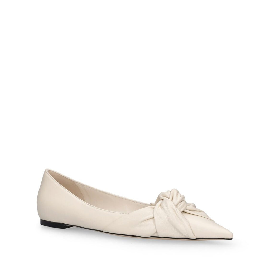 Jimmy Choo Jimmy 10mm Hedera leather ballerina flats - Size: UK 4 Flats | Shop From The Mirage