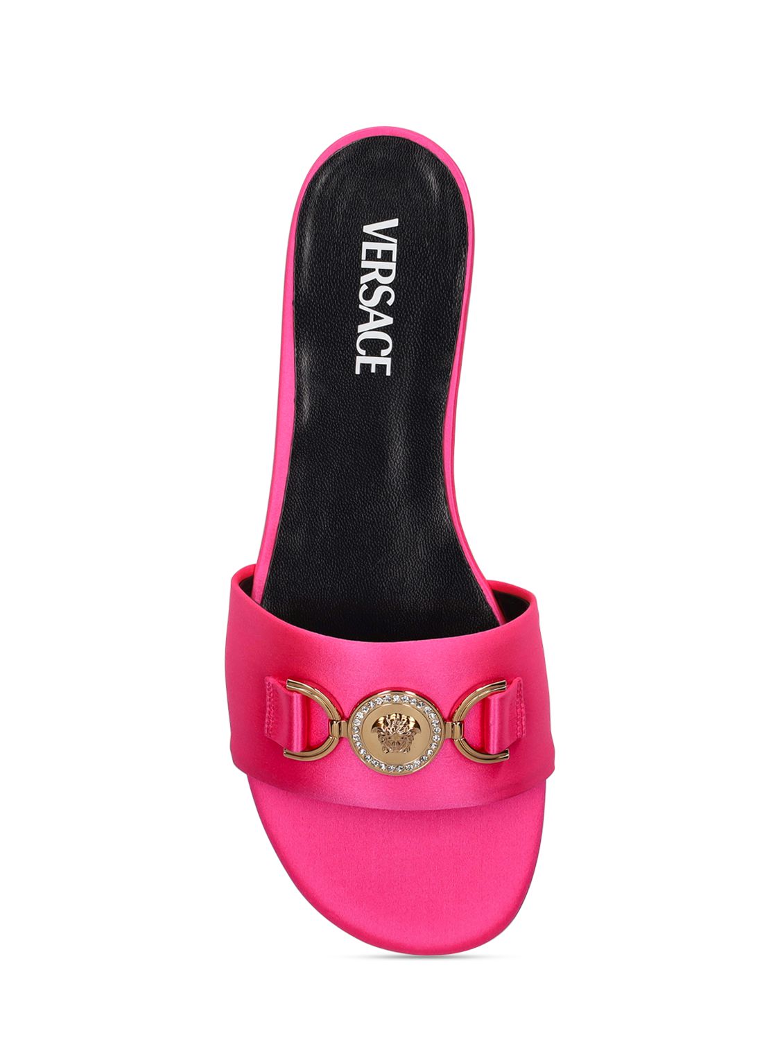 Versace Versace 10mm Satin flat sandals - Sandals | Shop From The Mirage
