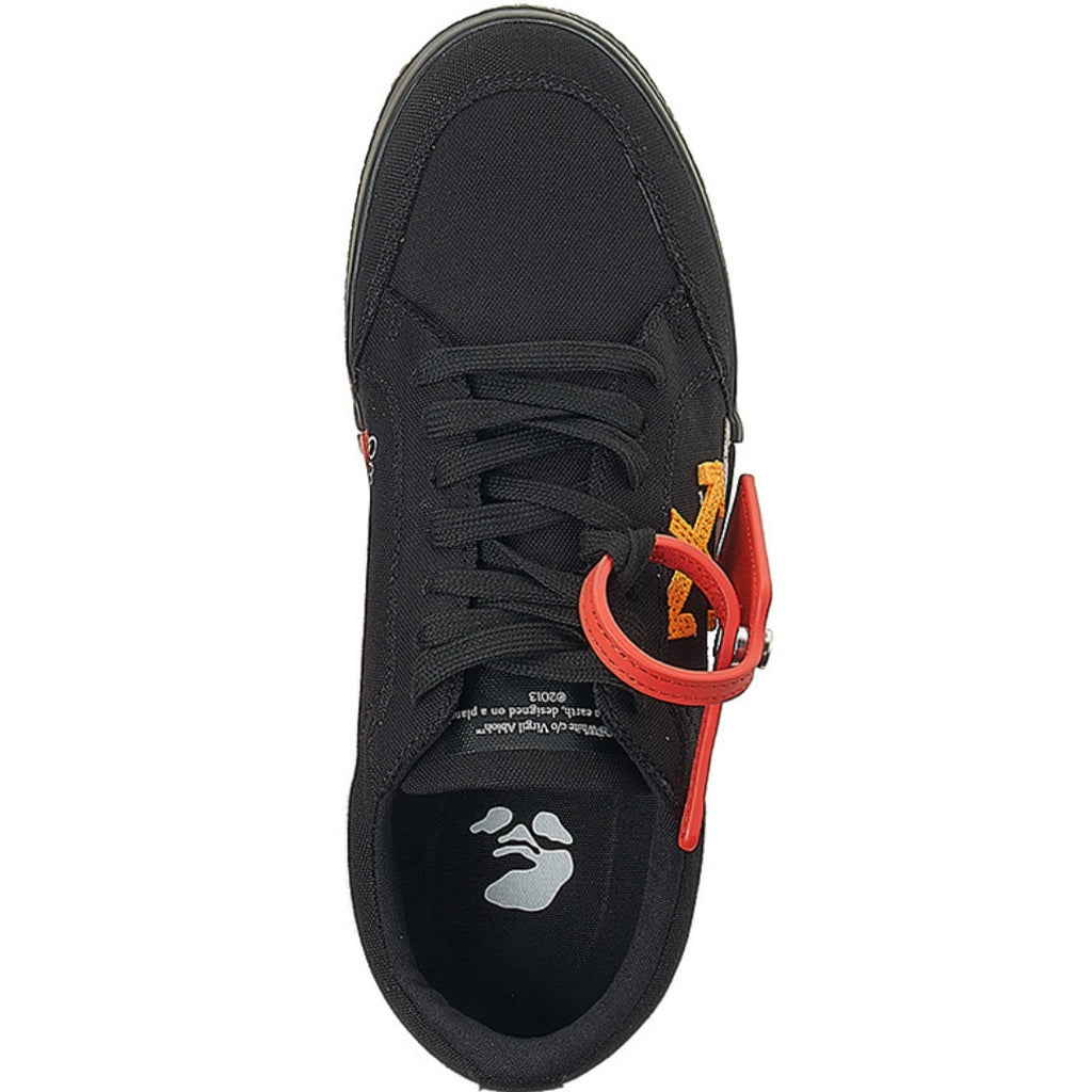 Off White Off-White Vulc Low Orange Design Black Sneakers - Size: UK 8 Sneakers | Shop From The Mirage