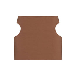 Cotton Jersey Cut Out Mini Skirt