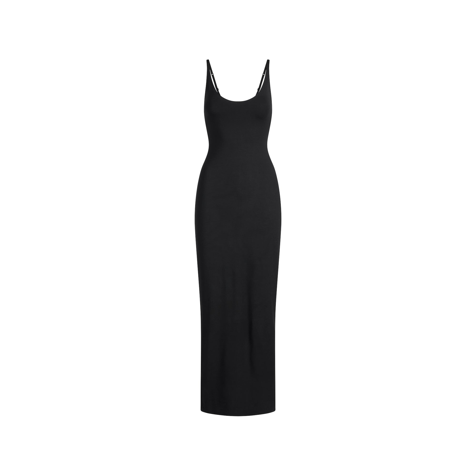 Smooth Layers Scoop Neck Long Dress