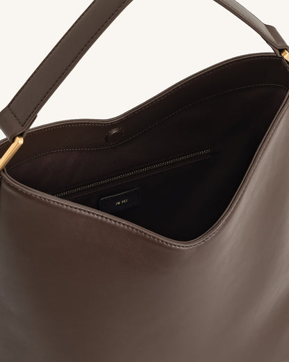 Aria Shoulder Bag - Brown Canvas