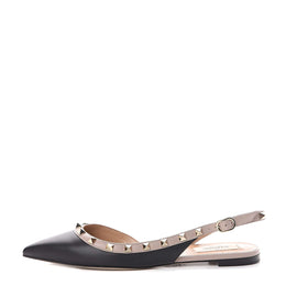 Valentino Garavani Nappa Rockstud Slingback Flats