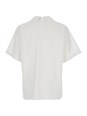 Msgm White Shirt with Chest Patch in Cotton Man