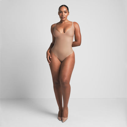 Skims Body Core Sculpt Plunge Thong Bodysuit
