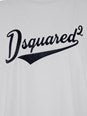 Dsquared2 White T-Shirt with Logo Print on the Front in Cotton Man