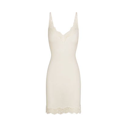 Rib Knit Lace Mini Dress