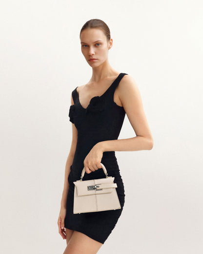 Elise Top Handle Bag - Blue Denim