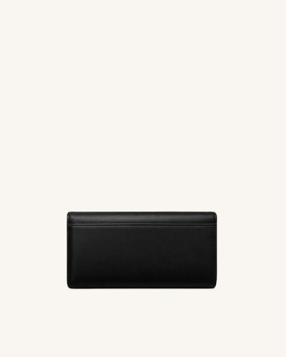 Seren Flap Long Wallet - Chestnut Black