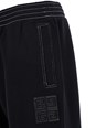 Givenchy Black Jogger Pants with 4G Embroidery in Cotton Man