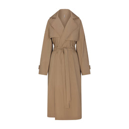 Woven Cotton Oversized Trench Coat
