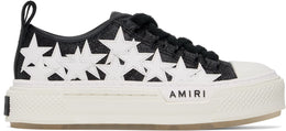 AMIRI Black Glitter Stars Court Low Sneakers