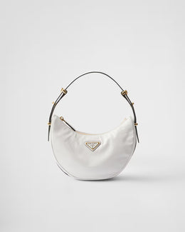 Prada Arqué naplak patent leather shoulder bag