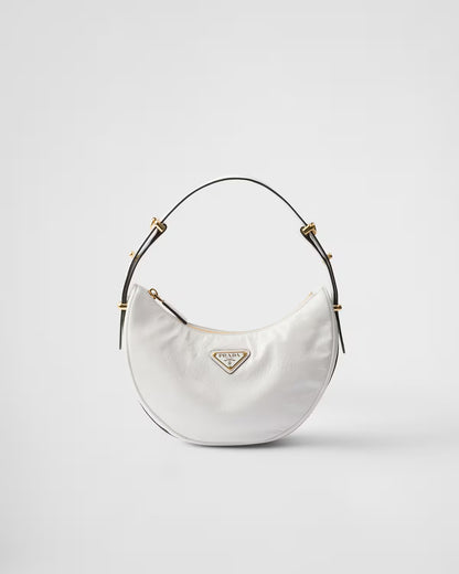 Prada Arqué naplak patent leather shoulder bag