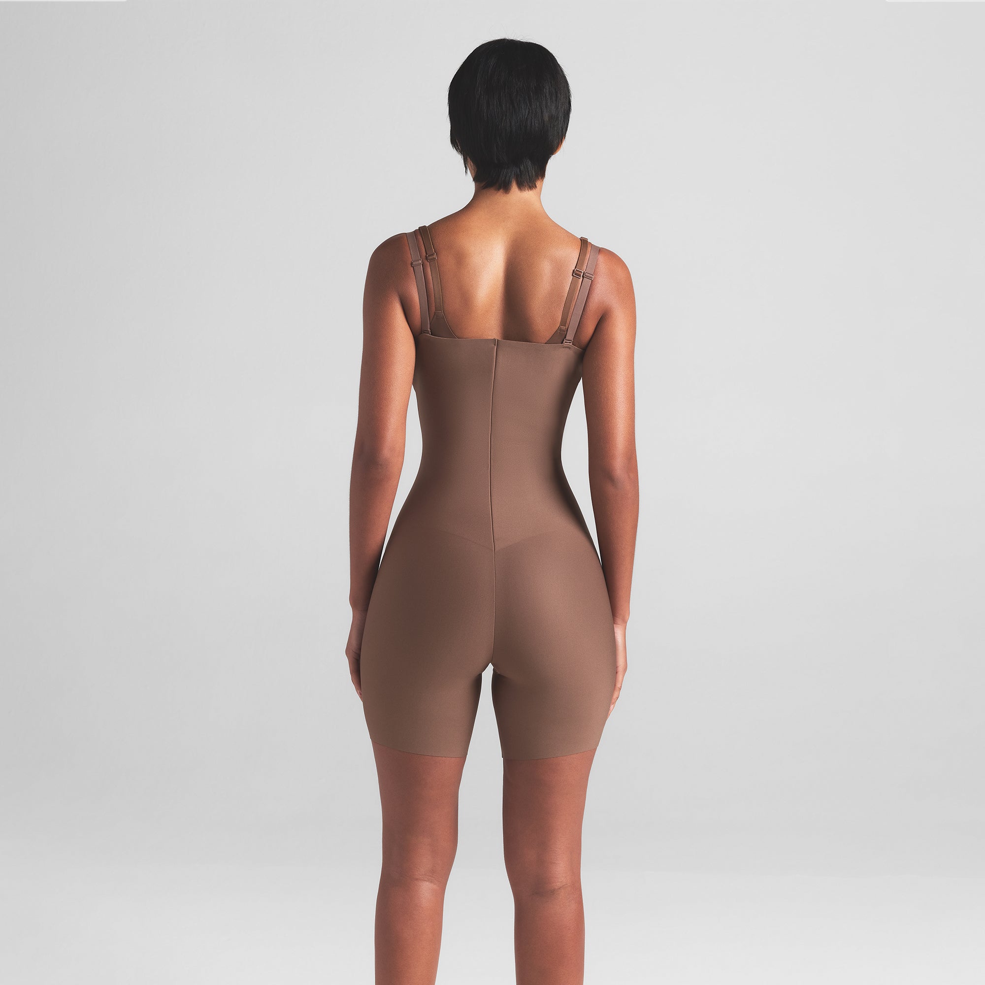 Skims Body Core Sculpt Open Bust Mid Thigh Bodysuit