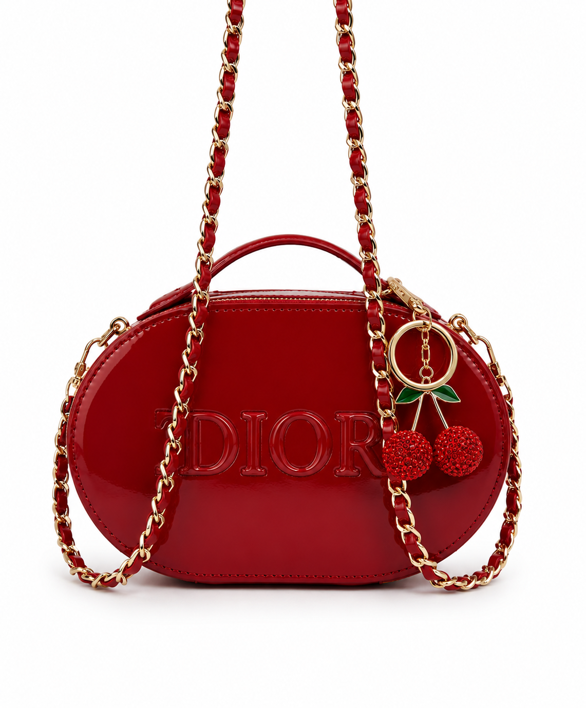 NWOT Dior VIP Limited Edition Red Camera Bag Shoulder Bag Crossbody+Cherry Charm