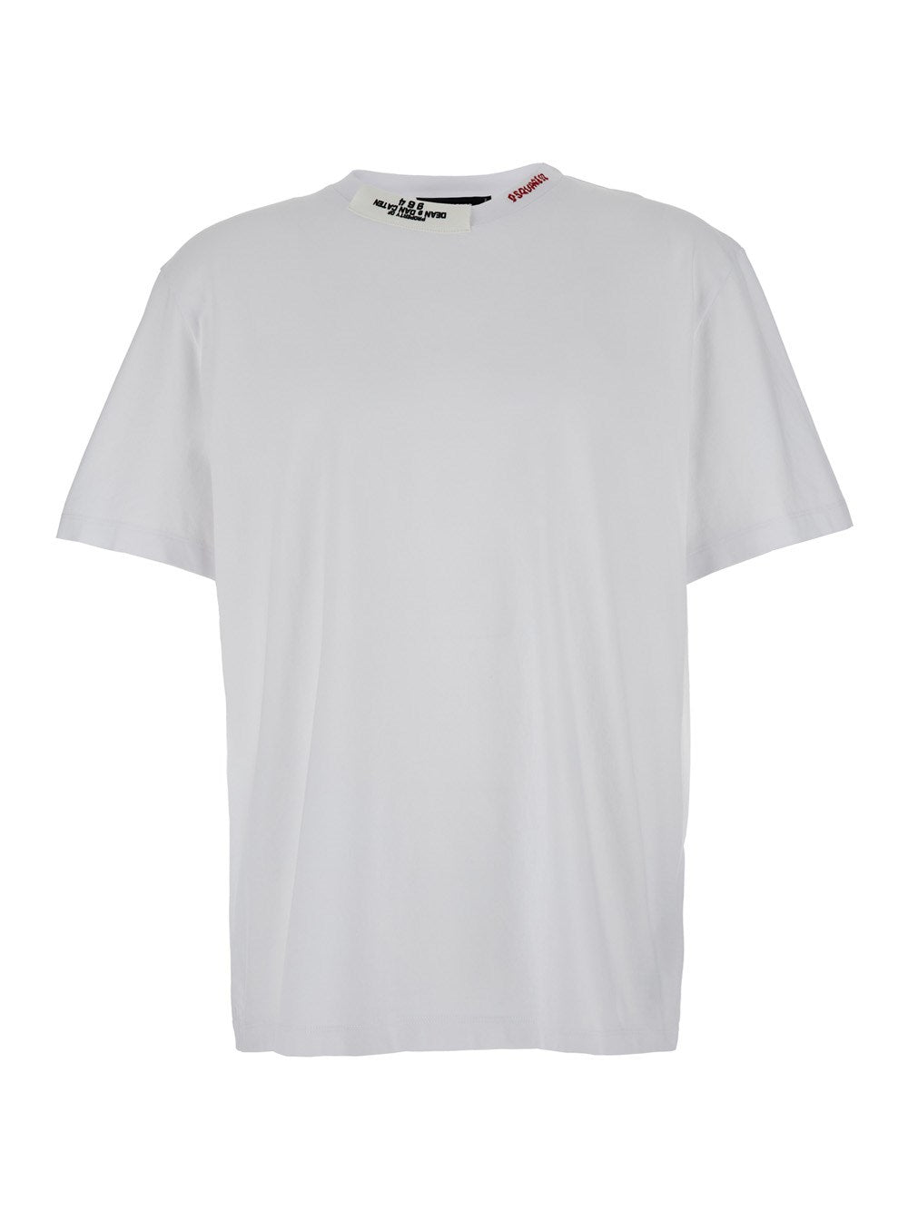 Dsquared2 White Crewneck T-Shirt in Cotton Man