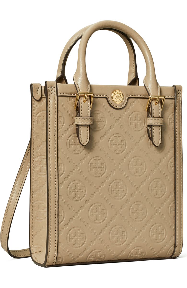 Mini T Monogram Debossed North/South Tote