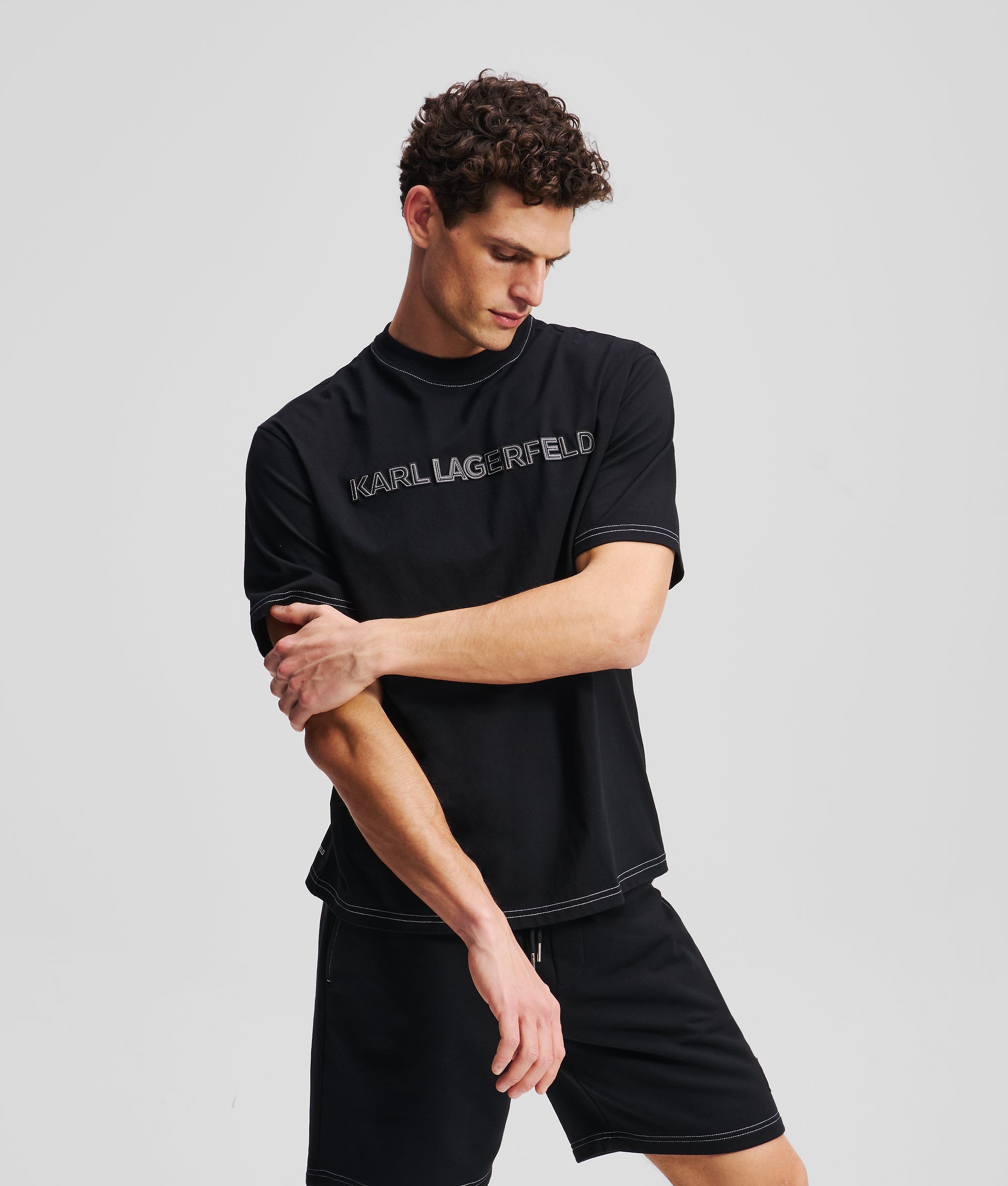 Contrast stitch T-shirt