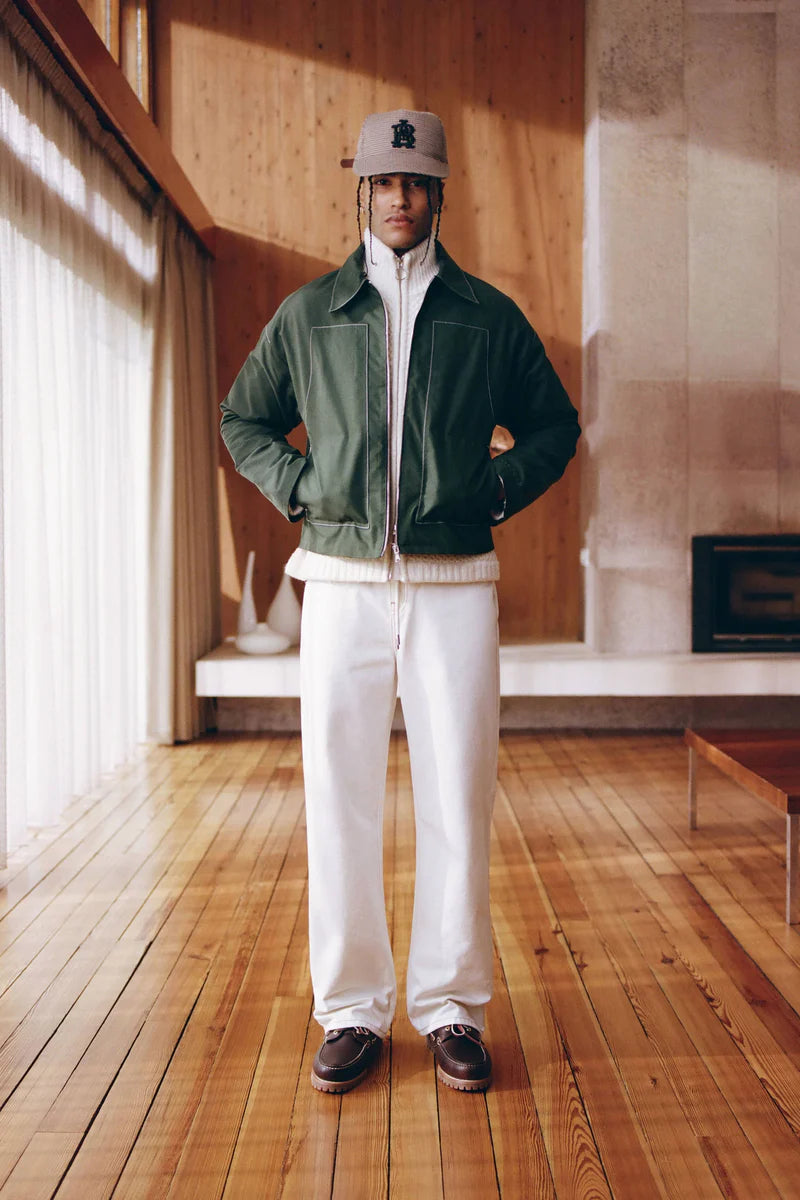 Relaxed denim jean - ecru