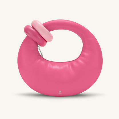 Abacus Top Handle Bag - Rose Red