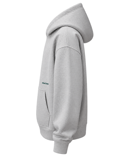 About Blank Box Hoodie in Grey Marl