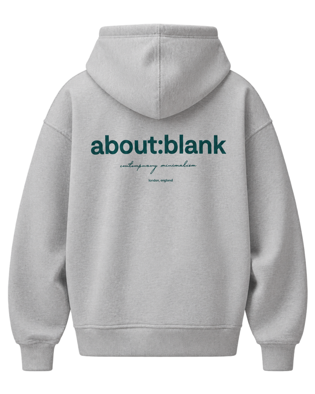 About Blank Box Hoodie in Grey Marl