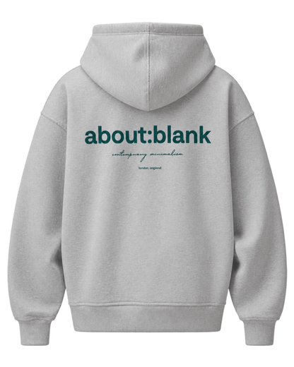 About Blank Box Hoodie in Grey Marl