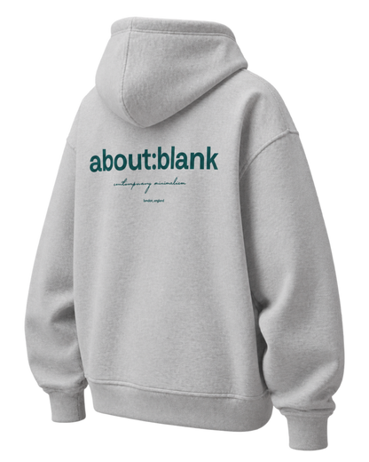 About Blank Box Hoodie in Grey Marl