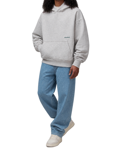 About Blank Box Hoodie in Grey Marl