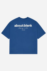 Box t-shirt - estate blue/white