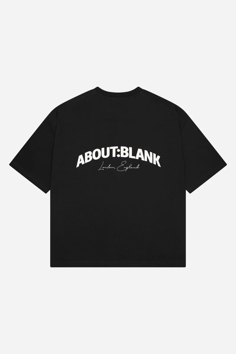 Arched logo t-shirt - black/ecru