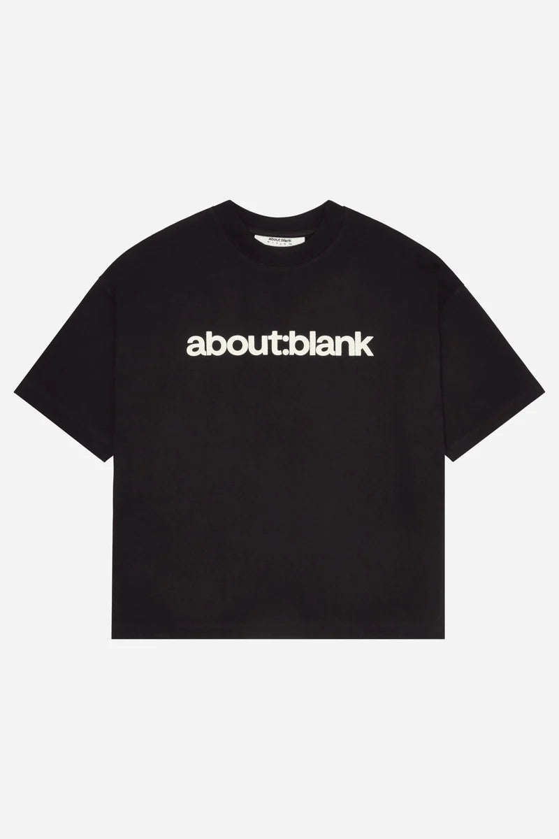Block mock neck t-shirt - black/oat