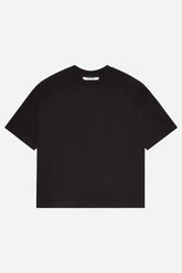 Mock neck t-shirt - black/ecru